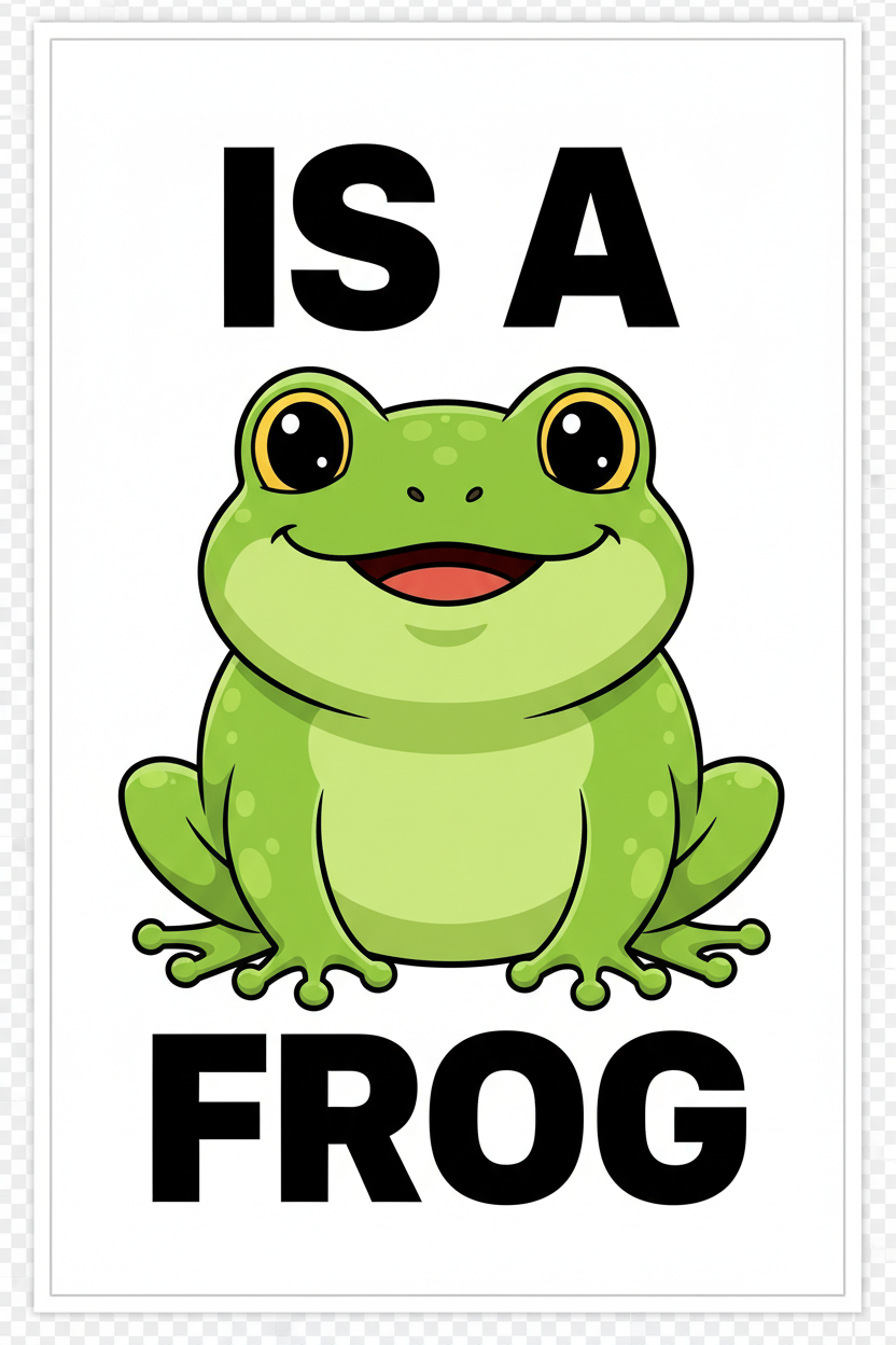 Happy Frog Shirt Design